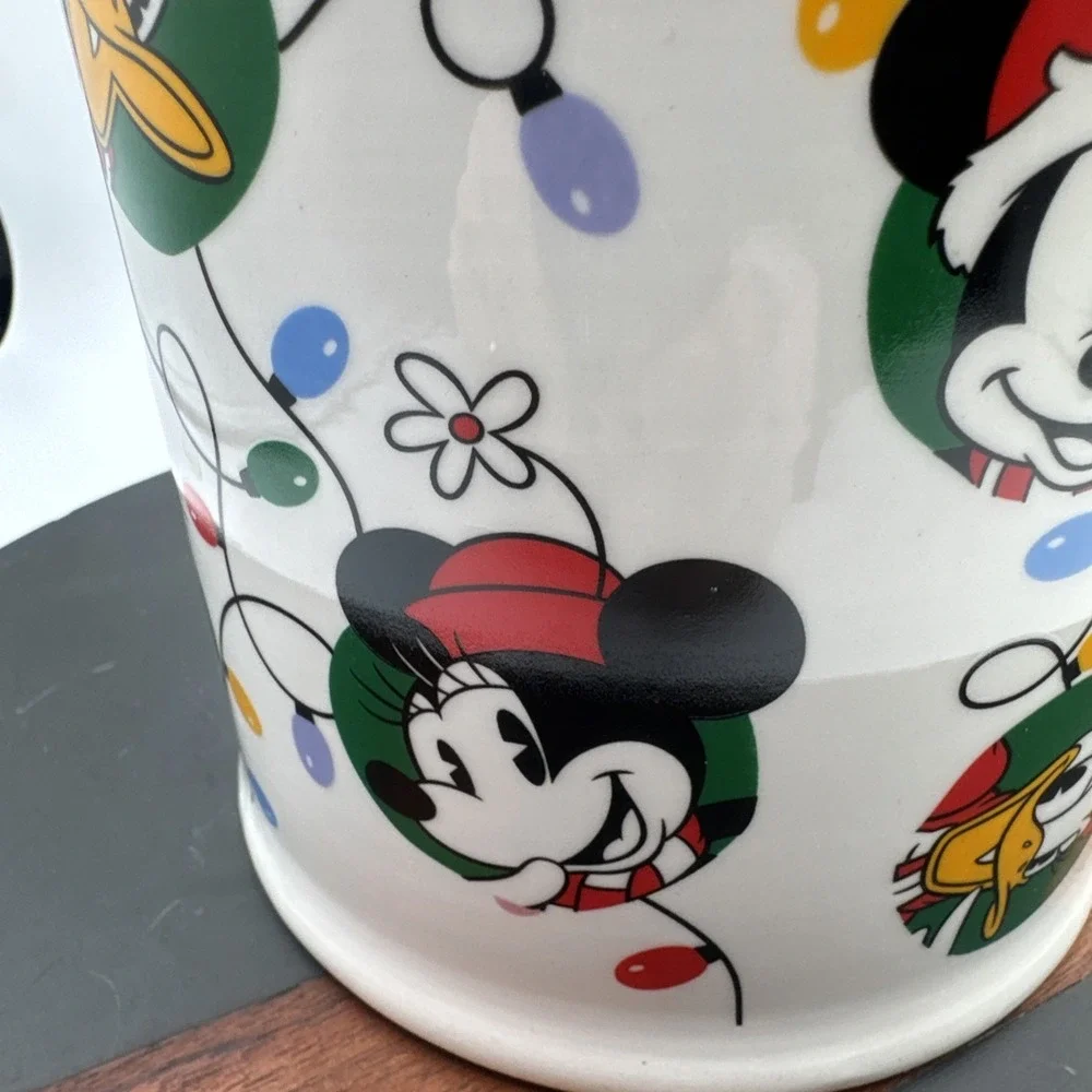Disney Mickey Mouse & Friends Holiday Christmas Dog Treat Jar Canister New